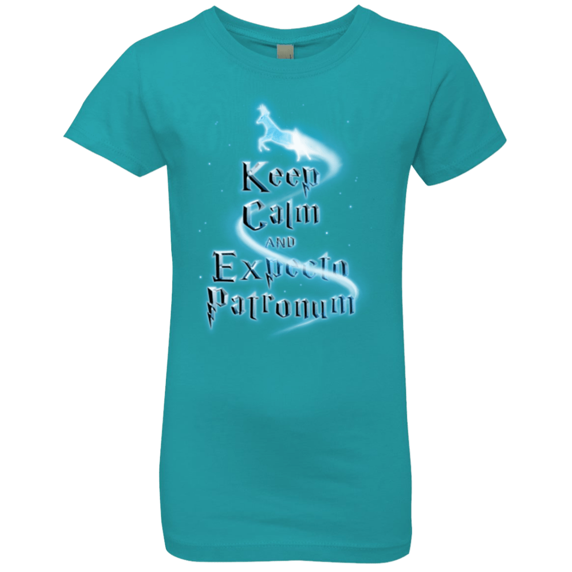 T-Shirts Tahiti Blue / YXS Keep Calm and Expecto Patronum Girls Premium T-Shirt