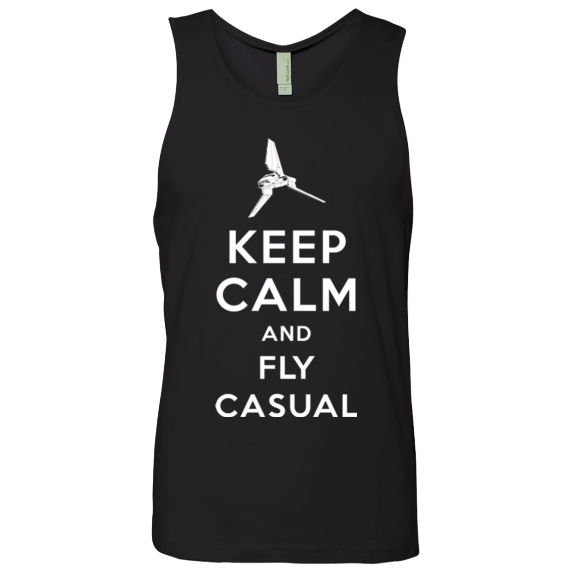 T-Shirts Black / Small Keep Calm and Fly Casual Men's Premium Tank Top