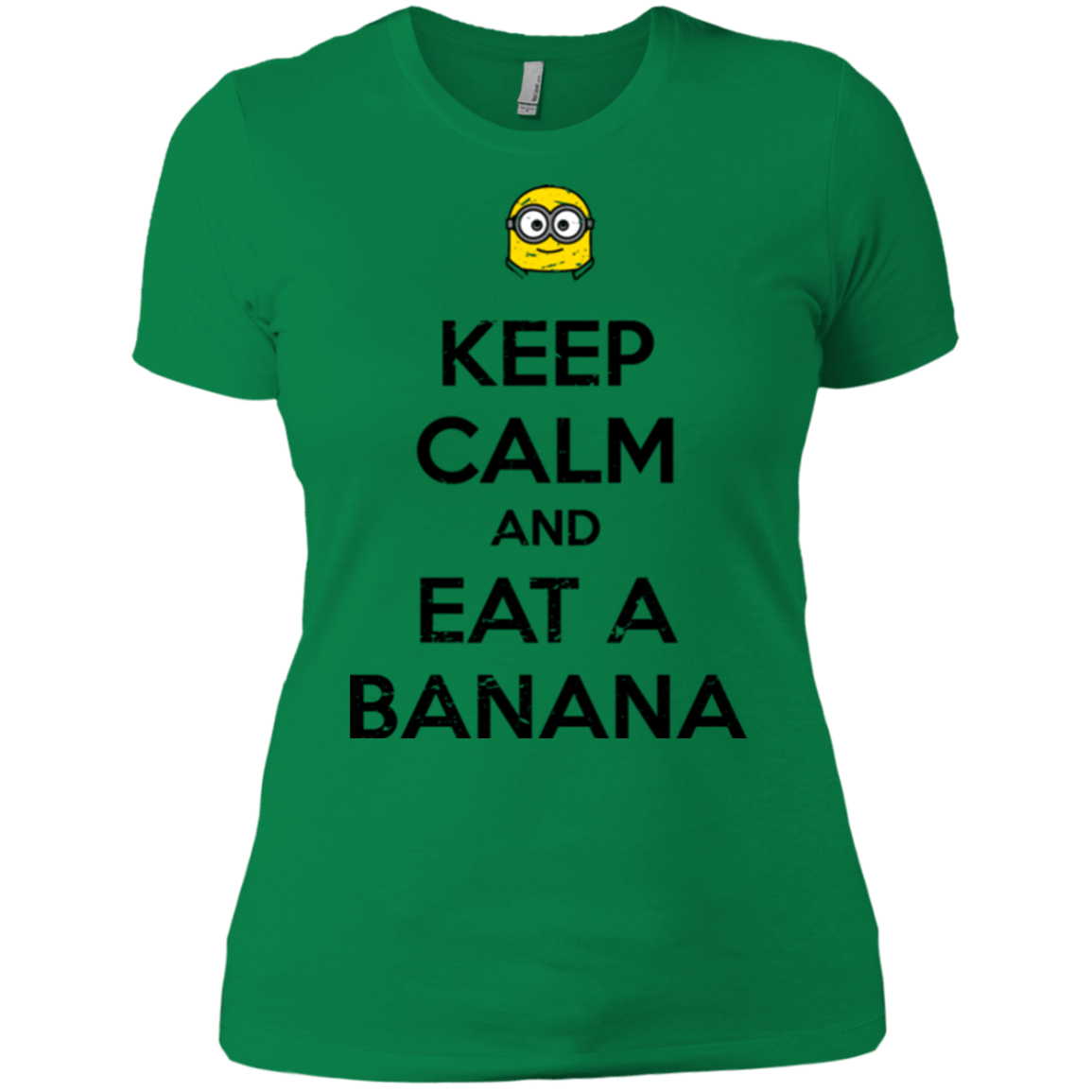 T-Shirts Kelly Green / X-Small Keep Calm Banana Women's Premium T-Shirt