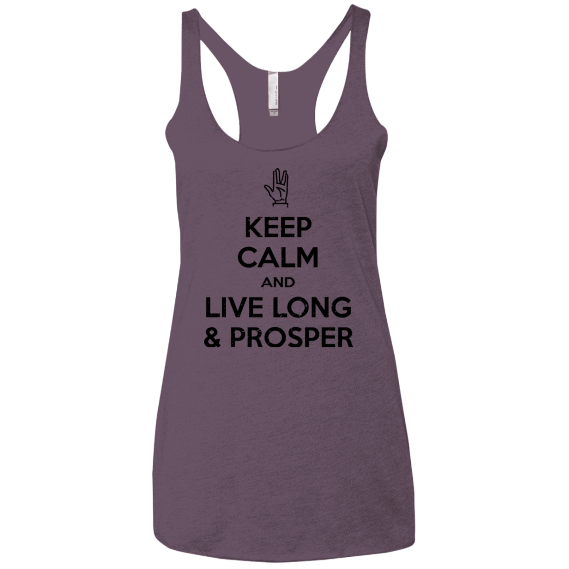 T-Shirts Vintage Purple / X-Small Keep calm prosper Women's Triblend Racerback Tank