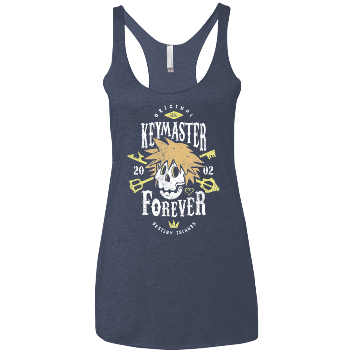 T-Shirts Vintage Navy / X-Small Keymaster Forever Women's Triblend Racerback Tank