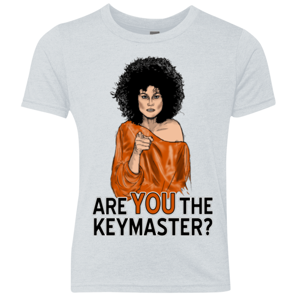 T-Shirts Heather White / YXS Keymaster Youth Triblend T-Shirt