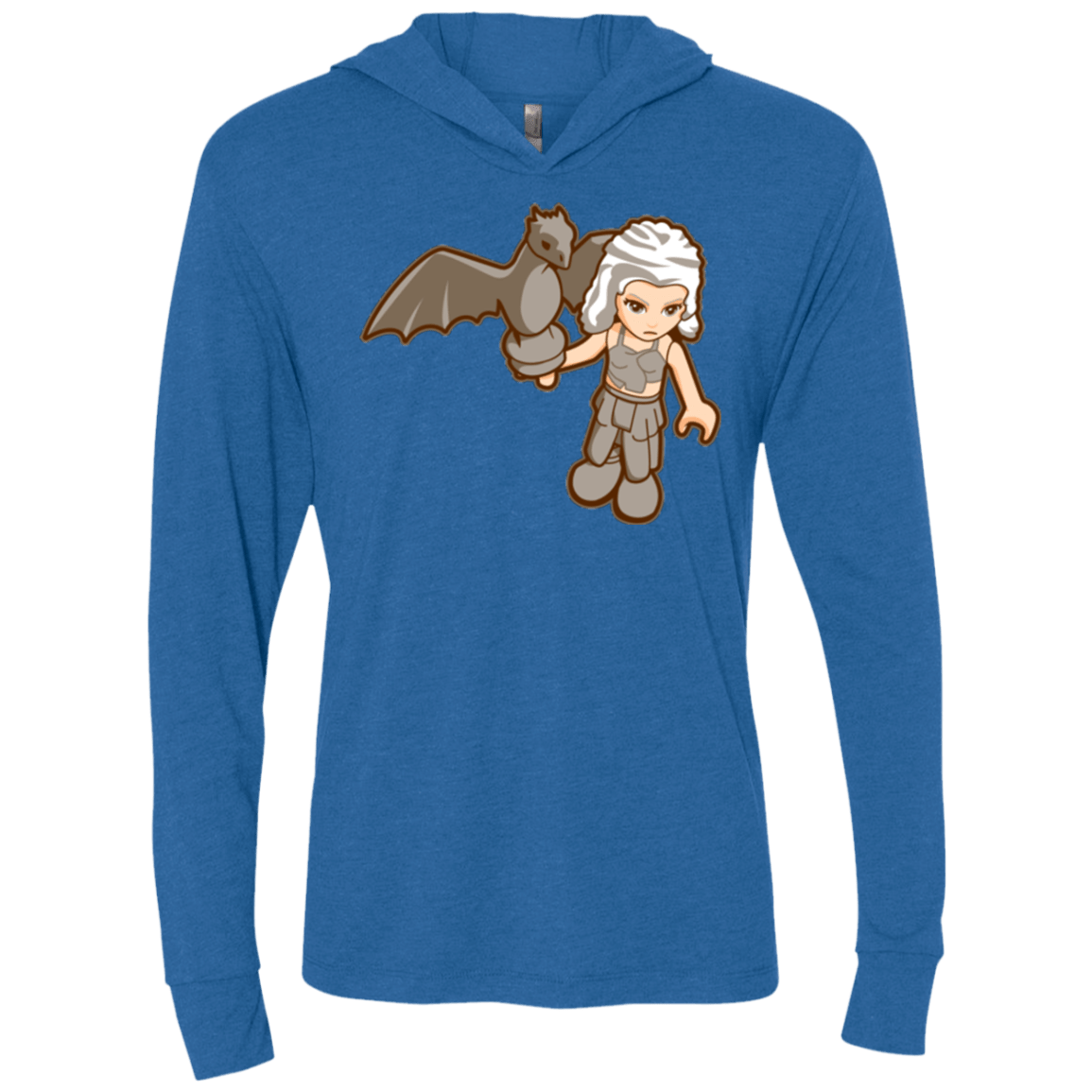 T-Shirts Vintage Royal / X-Small Khalego Triblend Long Sleeve Hoodie Tee