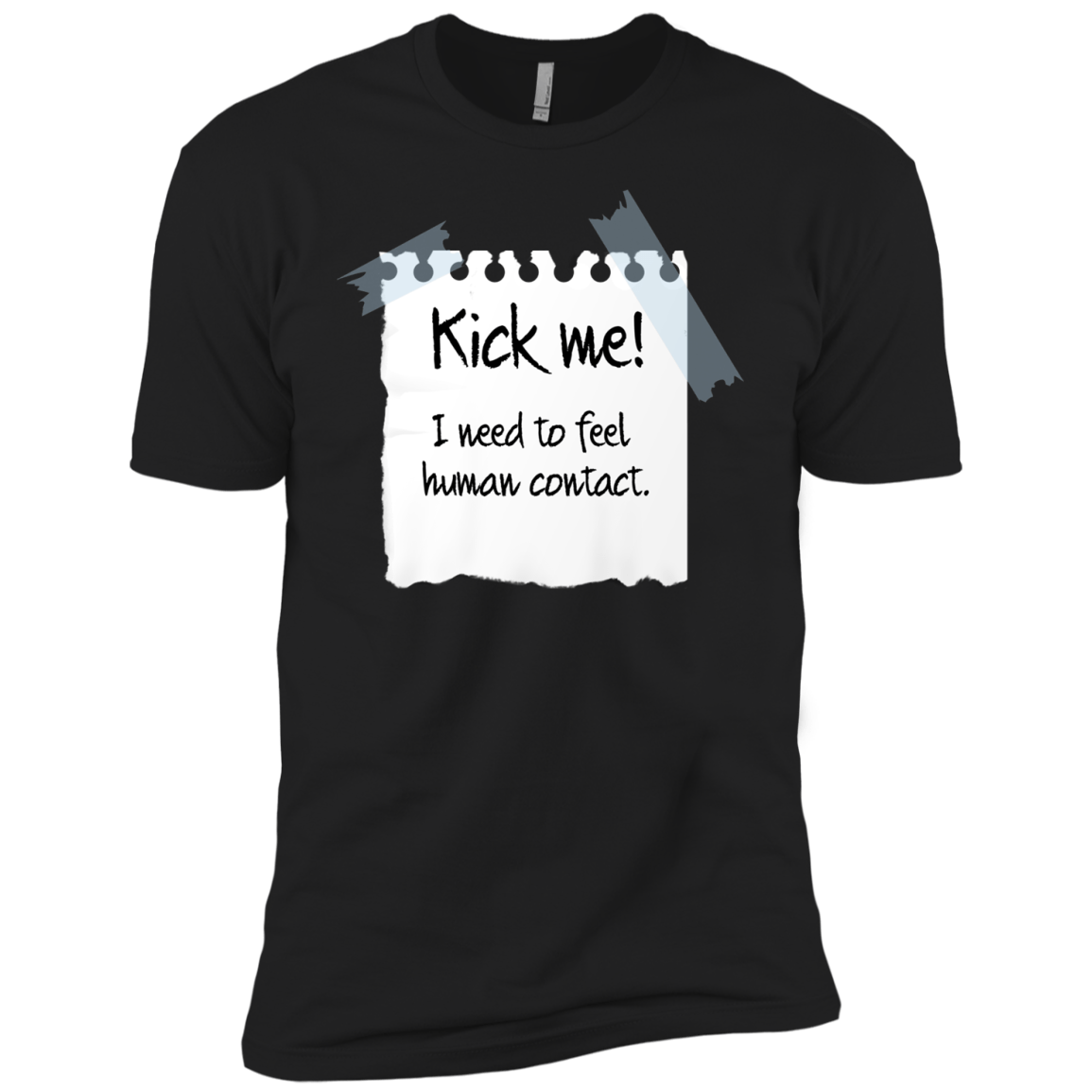 T-Shirts Black / YXS Kick Me Boys Premium T-Shirt