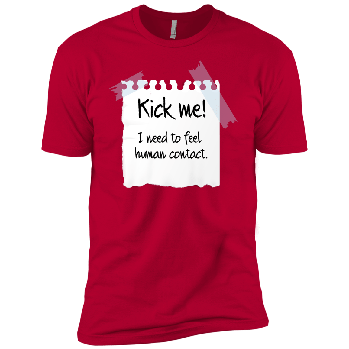 T-Shirts Red / YXS Kick Me Boys Premium T-Shirt