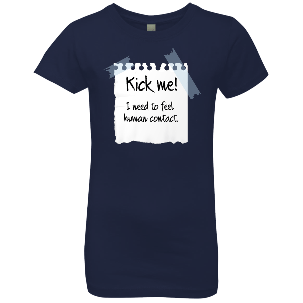 T-Shirts Midnight Navy / YXS Kick Me Girls Premium T-Shirt