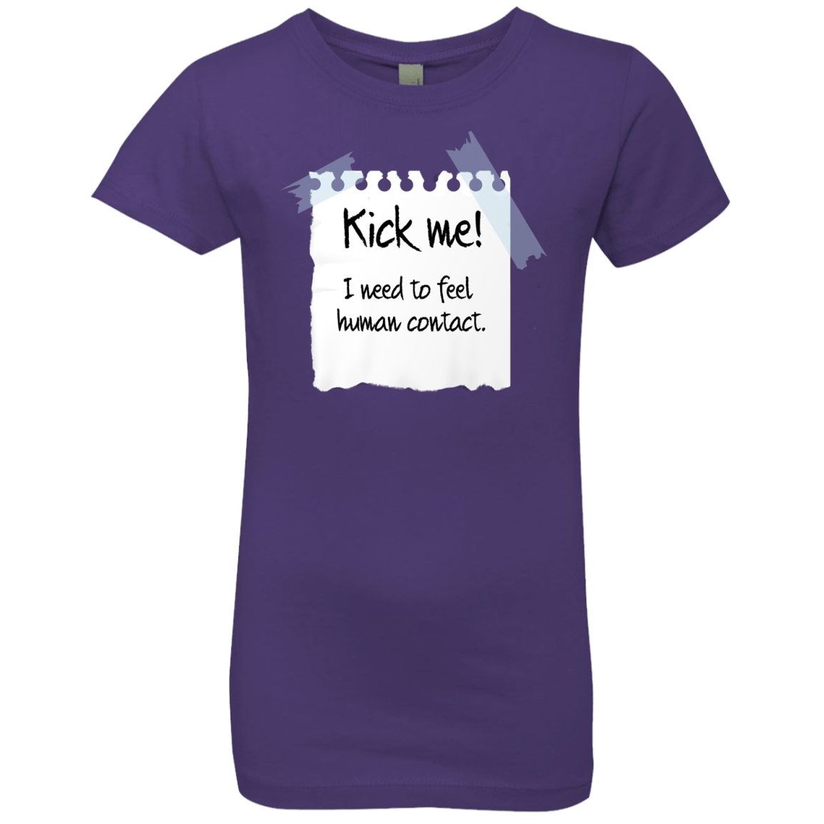 T-Shirts Purple Rush / YXS Kick Me Girls Premium T-Shirt