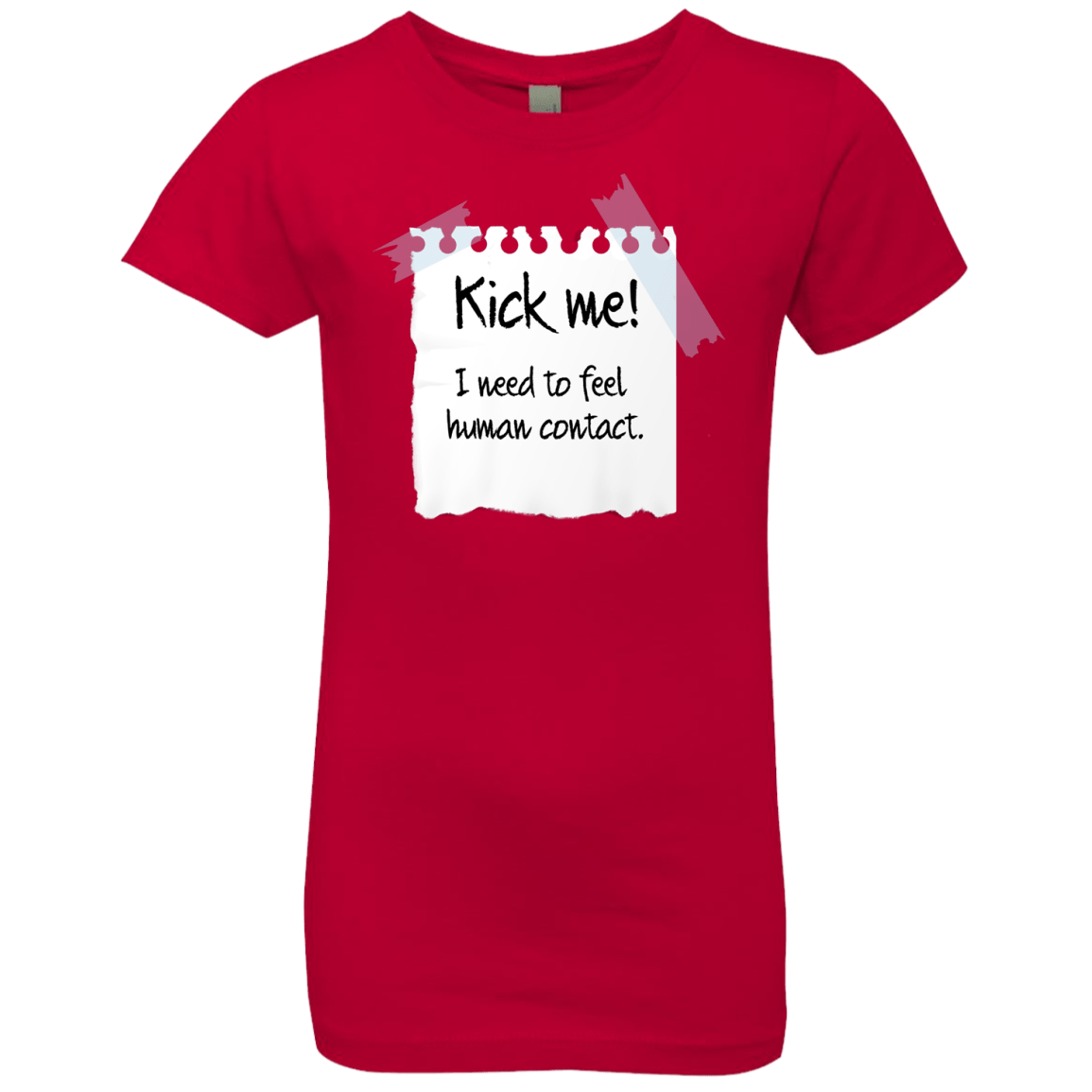T-Shirts Red / YXS Kick Me Girls Premium T-Shirt