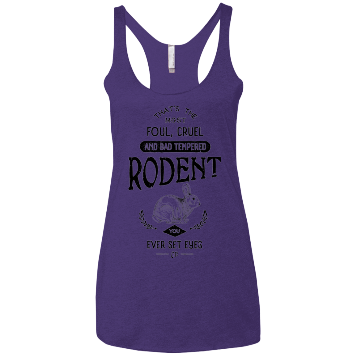 T-Shirts Purple / X-Small Killer Bunny Women's Triblend Racerback Tank