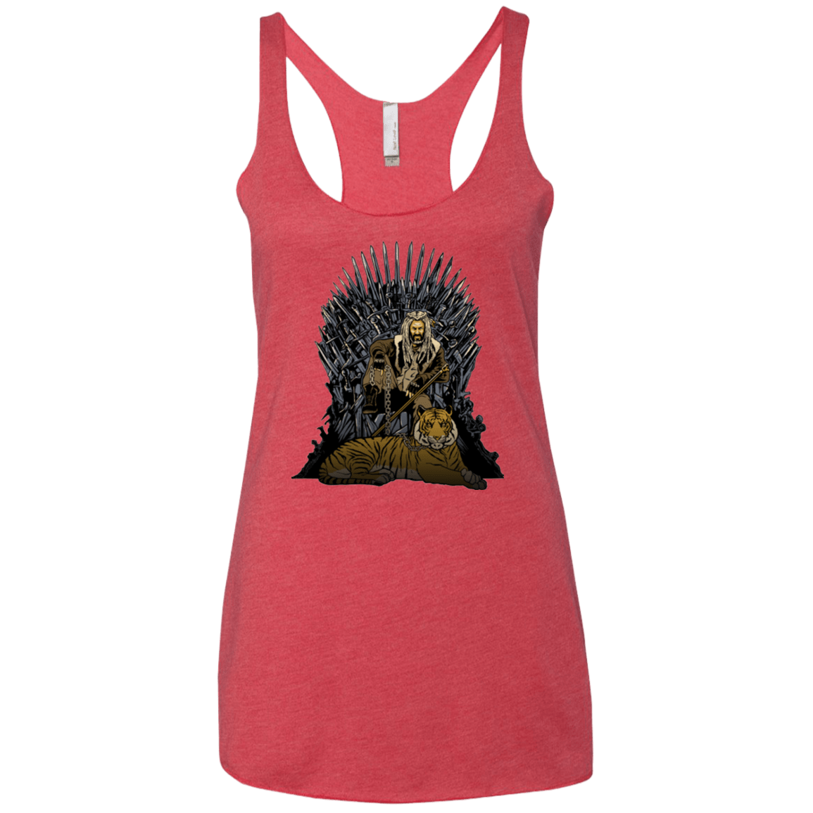 T-Shirts Vintage Red / X-Small King and Tiger Women's Triblend Racerback Tank