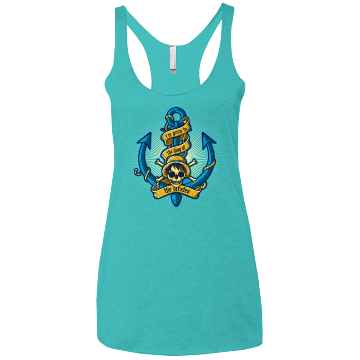 T-Shirts Tahiti Blue / X-Small KING OF PIRATES Women's Triblend Racerback Tank