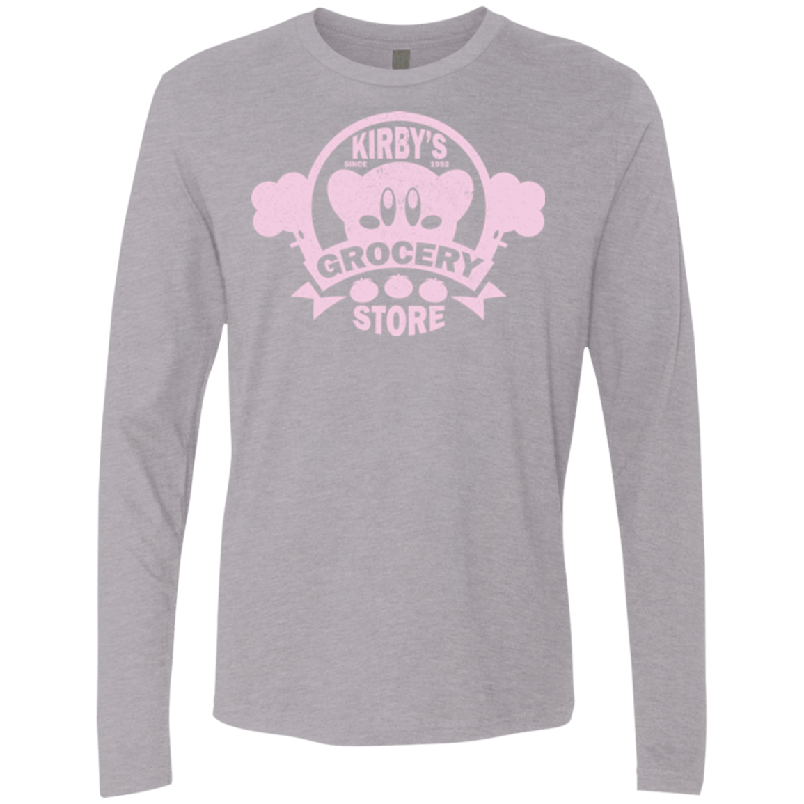 T-Shirts Heather Grey / Small Kirbys Grocery Store Men's Premium Long Sleeve