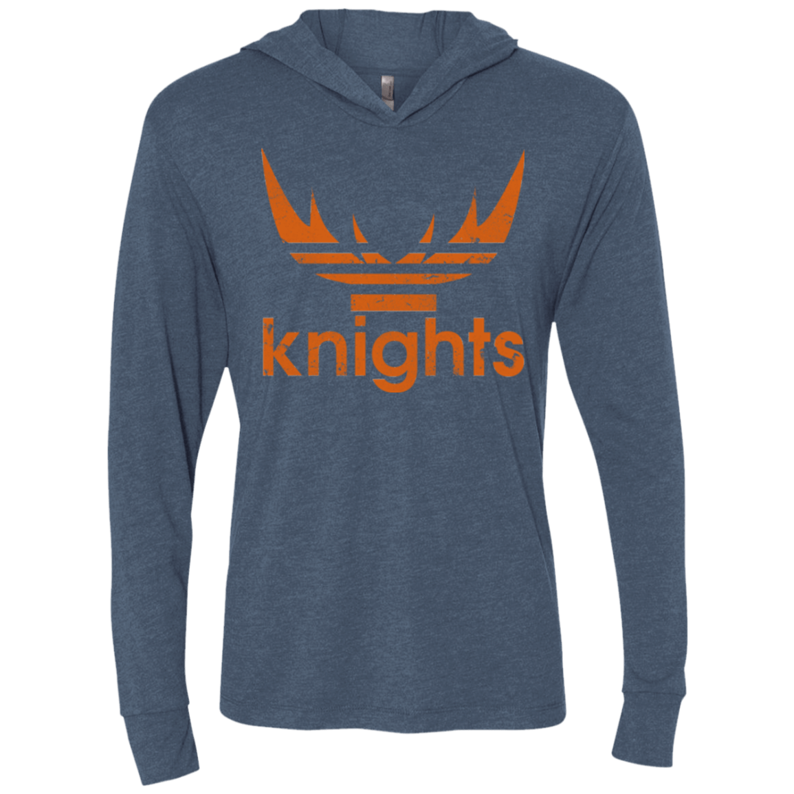 T-Shirts Indigo / X-Small Knights Triblend Long Sleeve Hoodie Tee