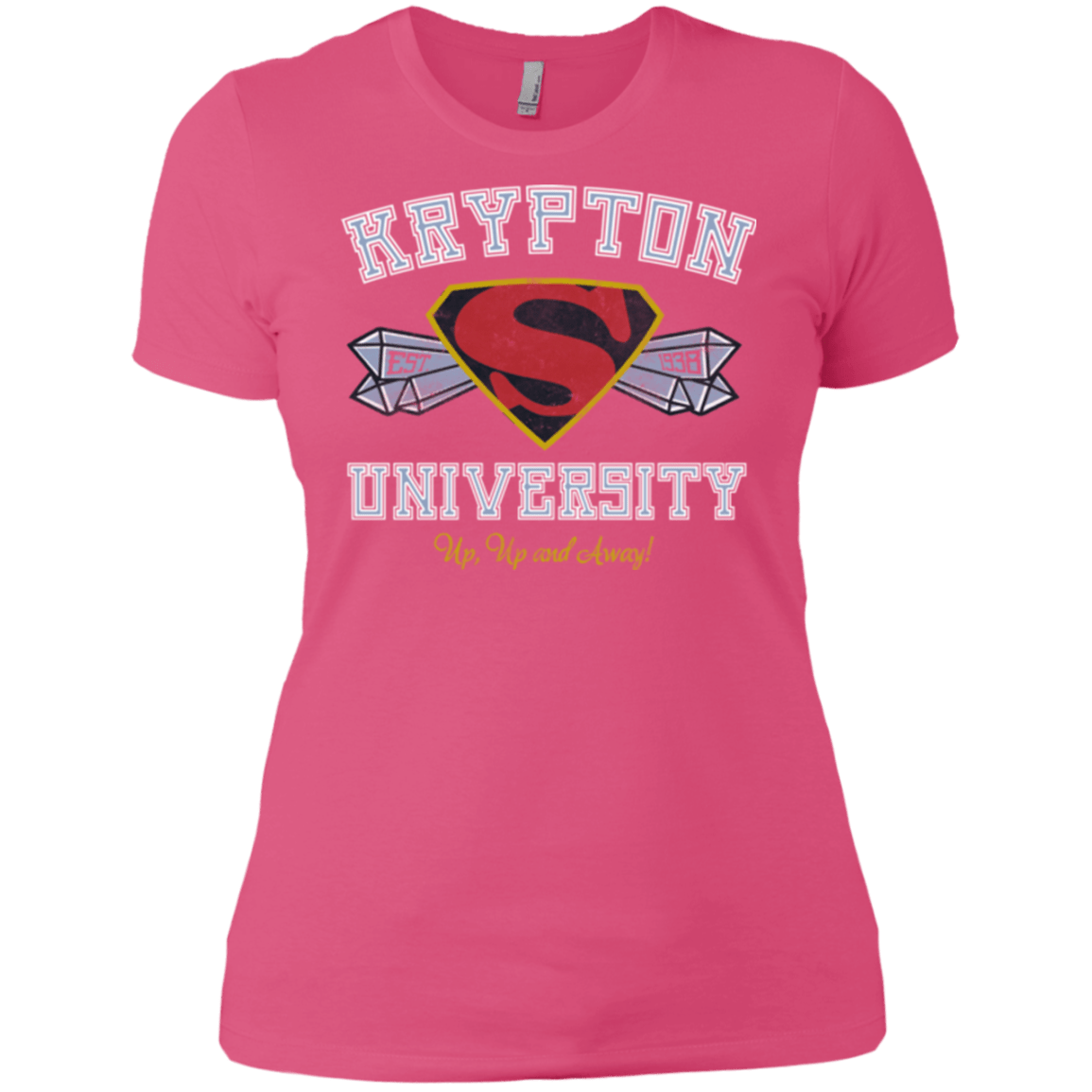 T-Shirts Hot Pink / X-Small Krypton University Women's Premium T-Shirt