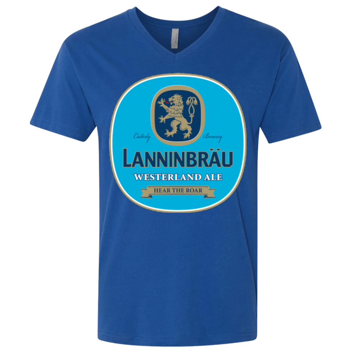 T-Shirts Royal / X-Small Lanninbrau Men's Premium V-Neck