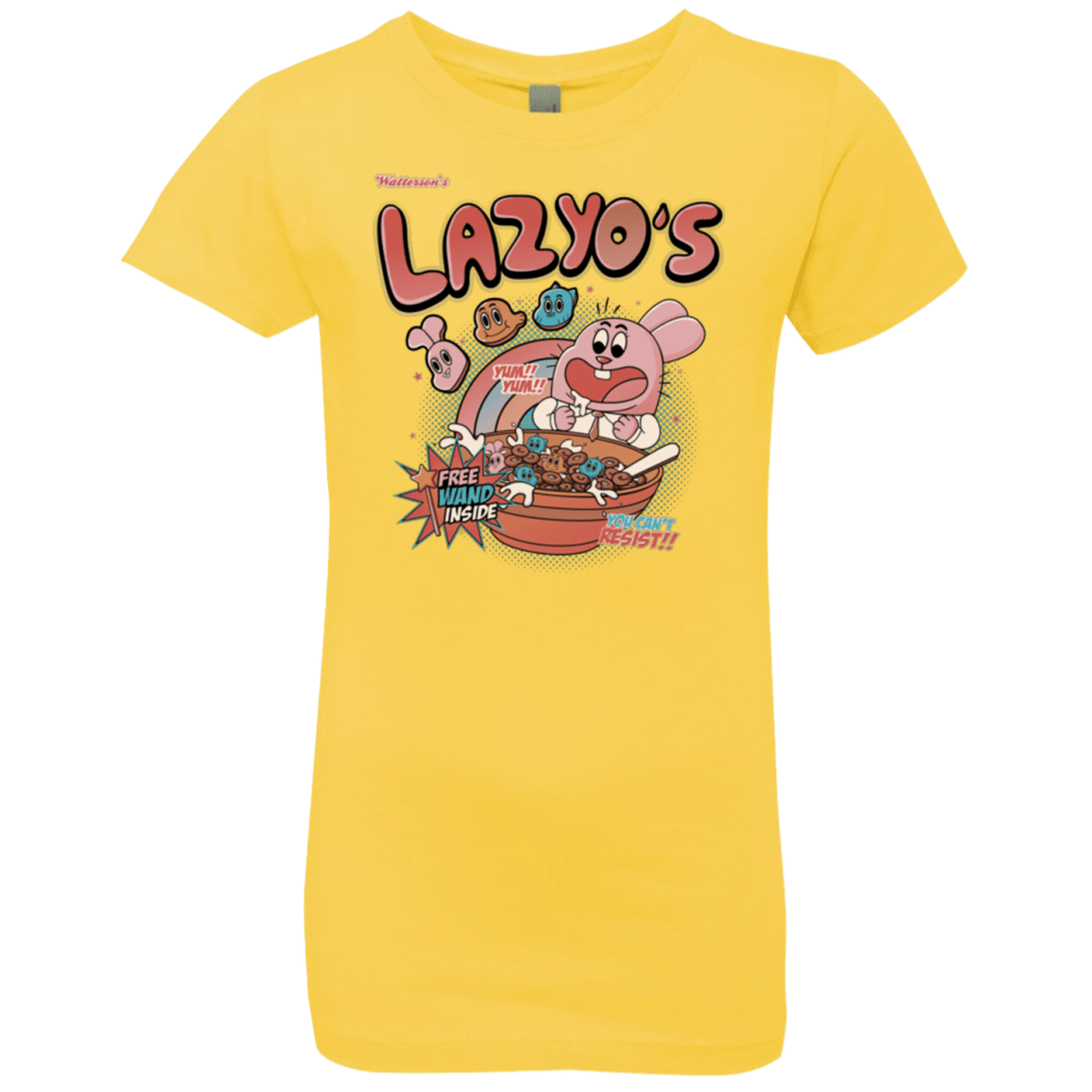 T-Shirts Vibrant Yellow / YXS Lazyo's Girls Premium T-Shirt