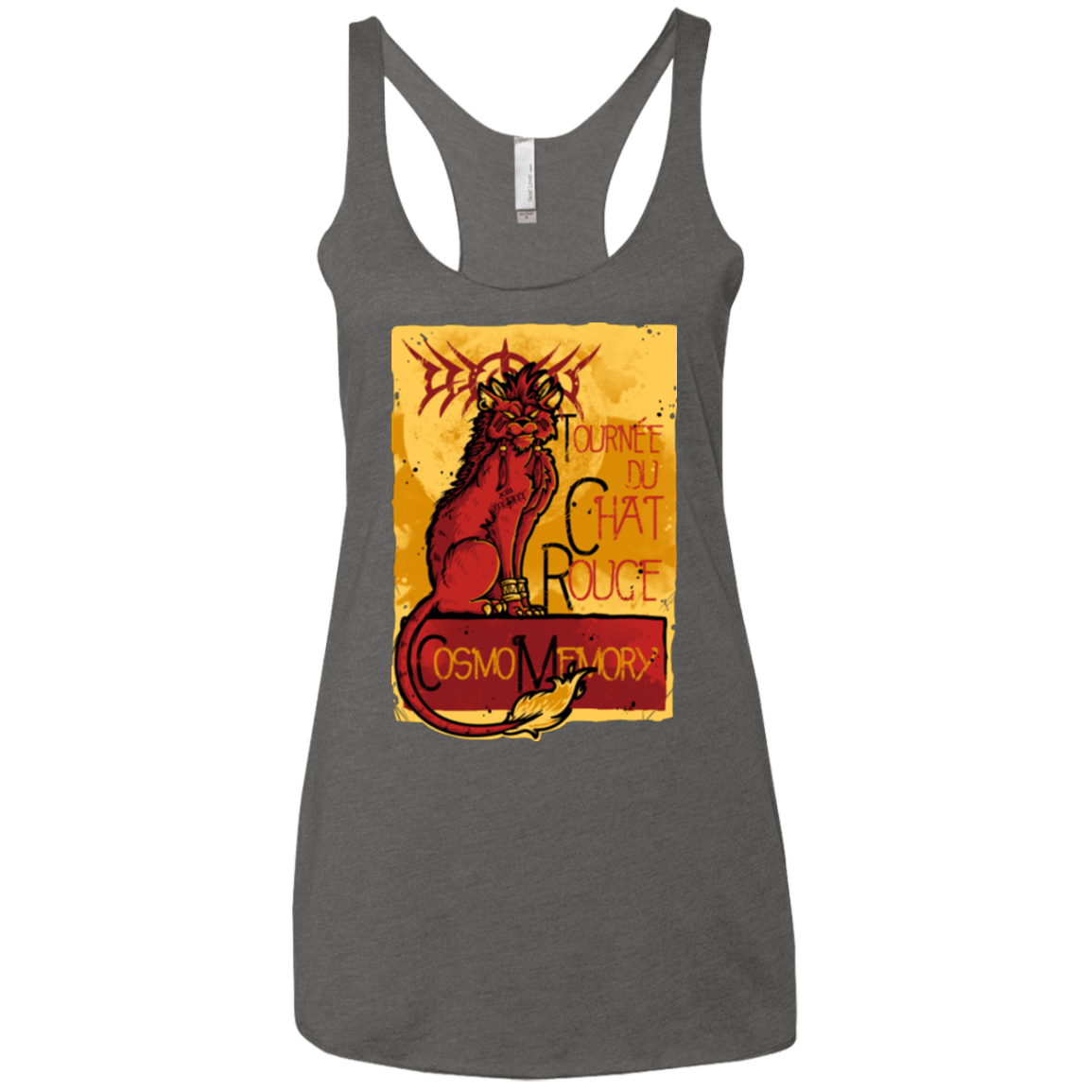 T-Shirts Premium Heather / X-Small LE CHAT ROUGE Women's Triblend Racerback Tank