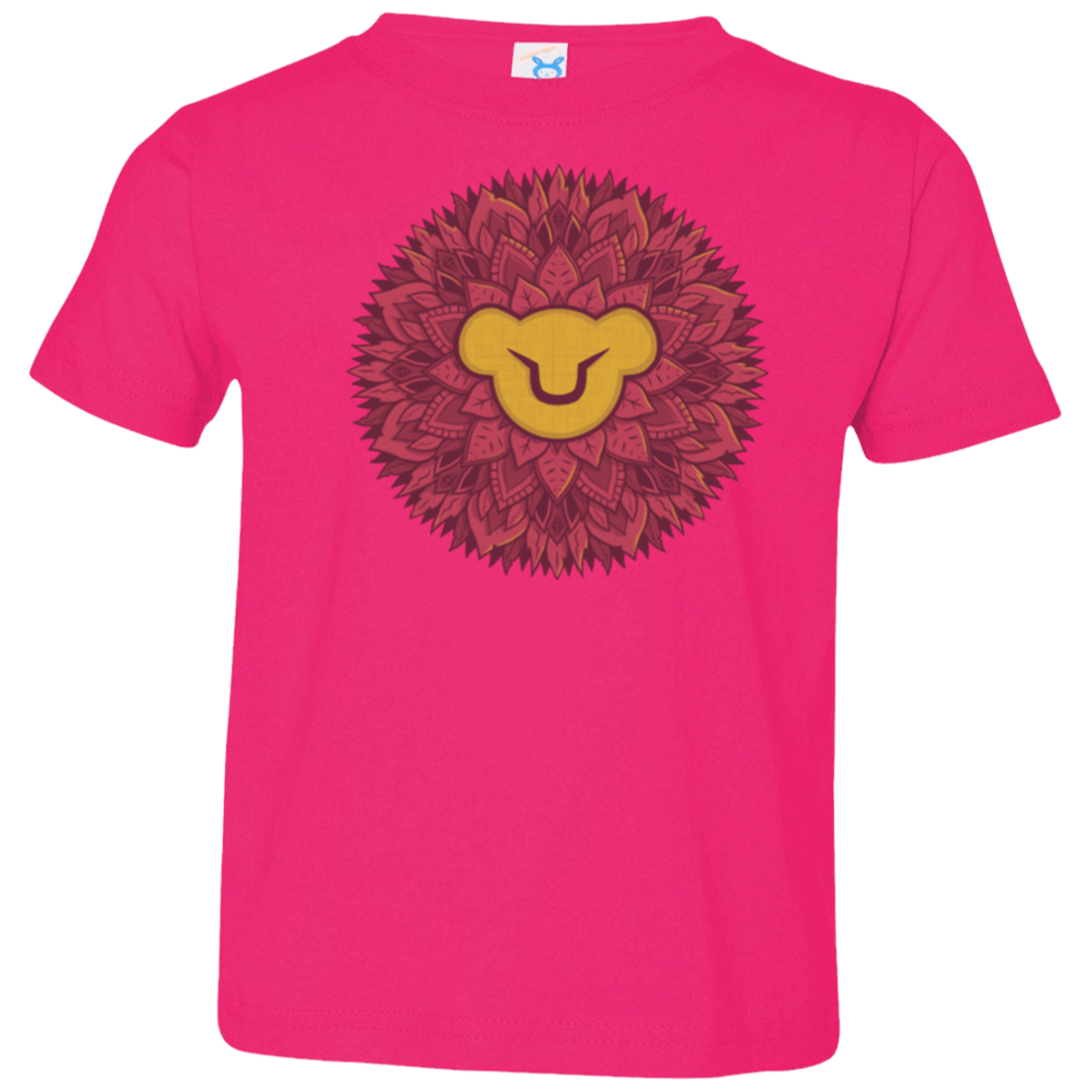 T-Shirts Hot Pink / 2T Leaf Mane Mandala Toddler Premium T-Shirt