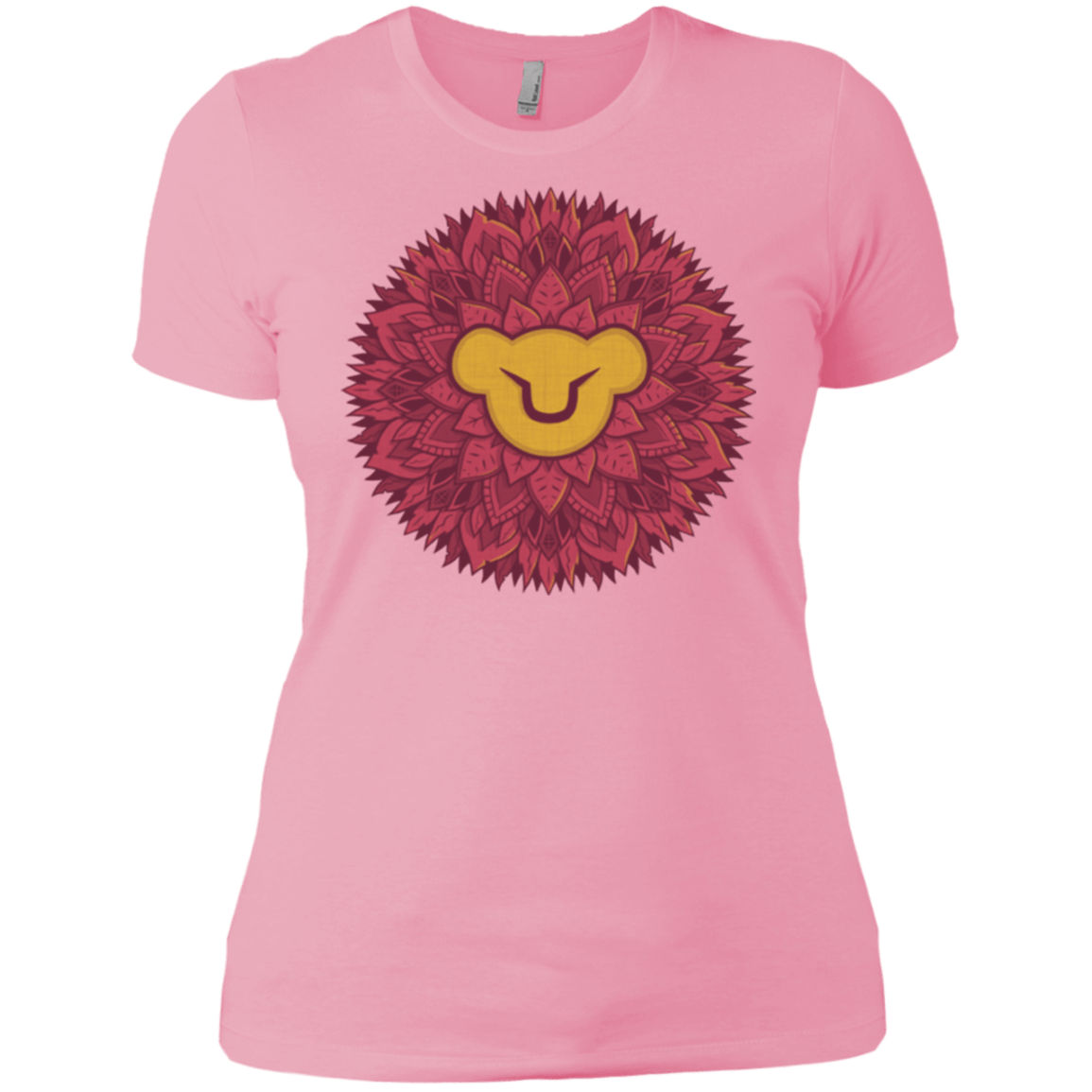T-Shirts Light Pink / X-Small Leaf Mane Mandala Women's Premium T-Shirt