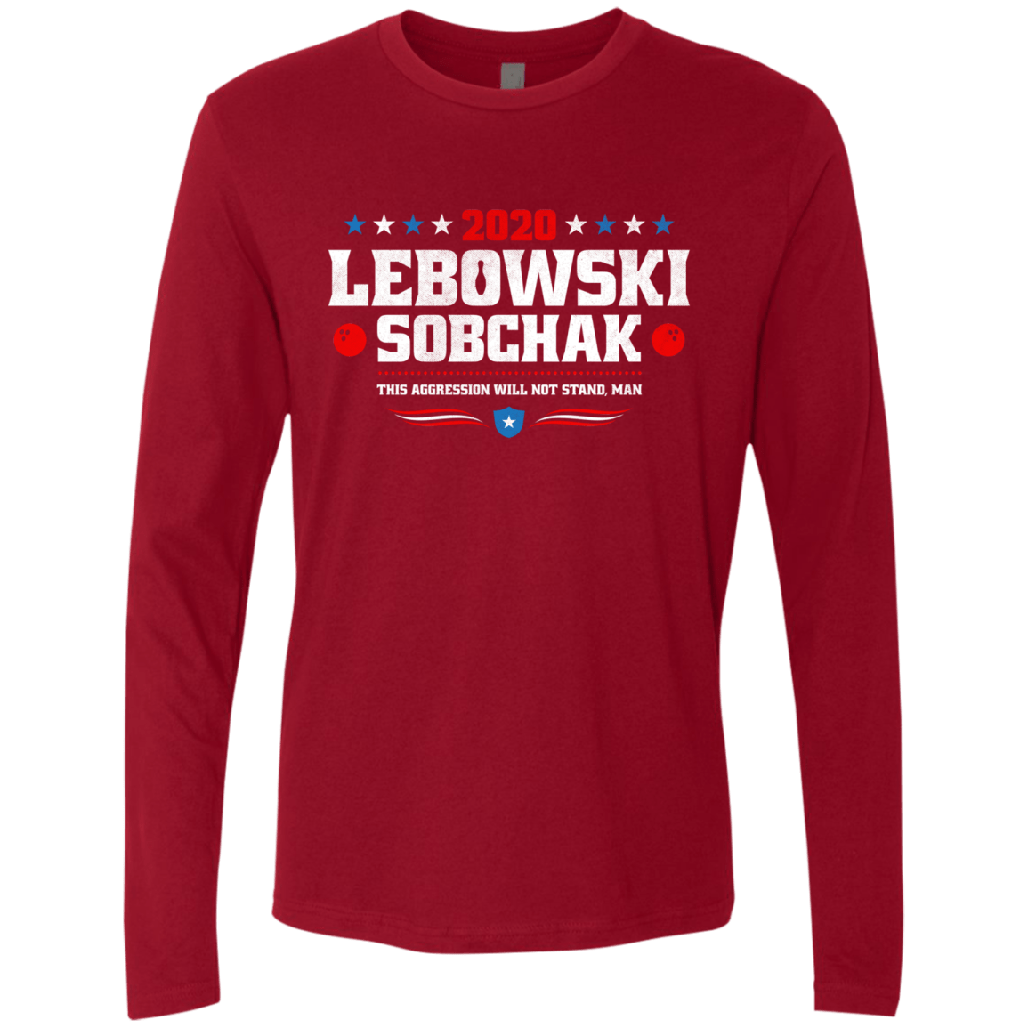 T-Shirts Cardinal / Small Lebowski Sobchak Men's Premium Long Sleeve