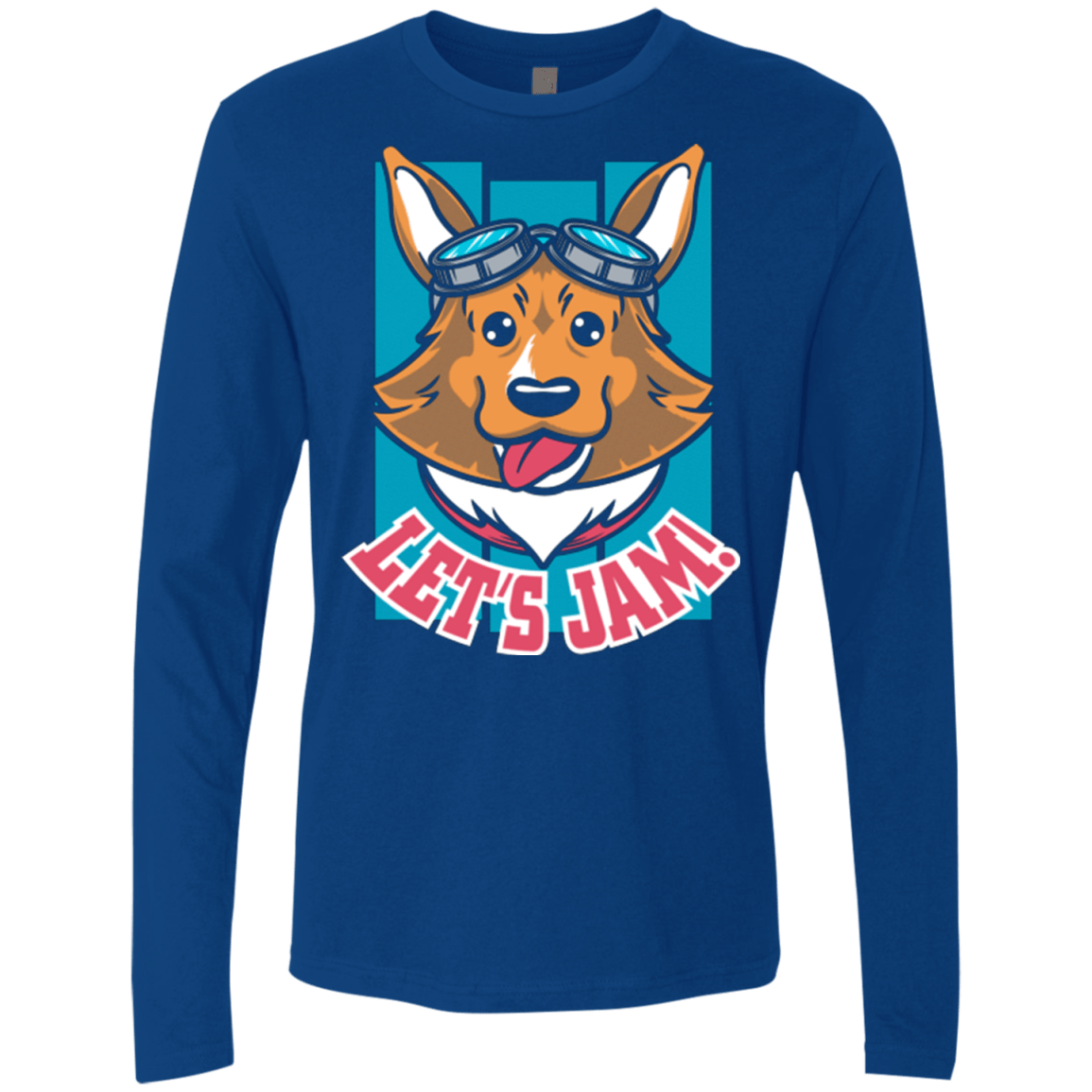 T-Shirts Royal / Small Lets Jam (2) Men's Premium Long Sleeve