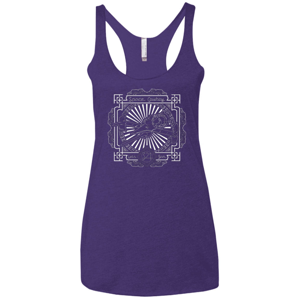 T-Shirts Purple / X-Small Lets Jam 2 Women's Triblend Racerback Tank