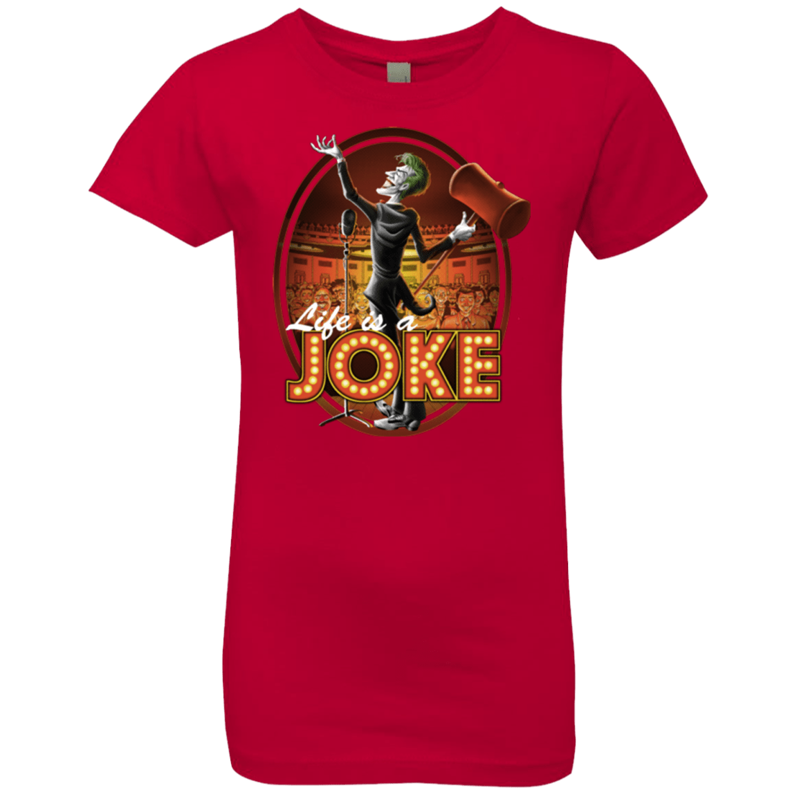 T-Shirts Red / YXS Life Is A Joke Girls Premium T-Shirt