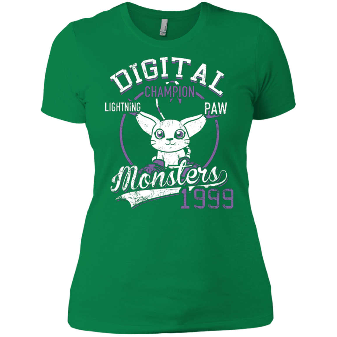 T-Shirts Kelly Green / X-Small Lightning Paw Women's Premium T-Shirt