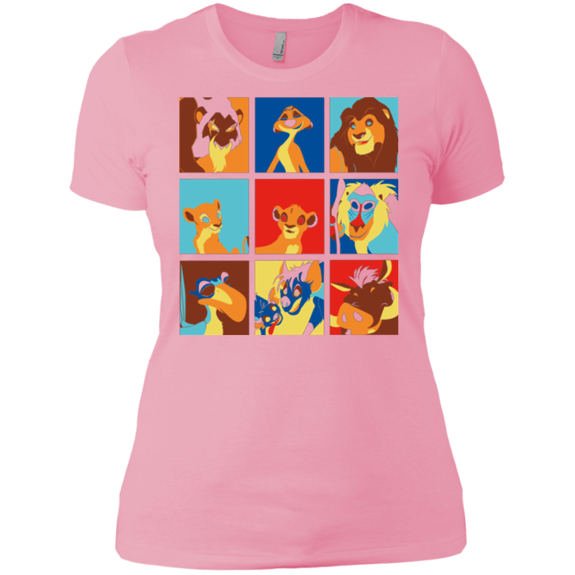 T-Shirts Light Pink / X-Small Lion Pop Women's Premium T-Shirt
