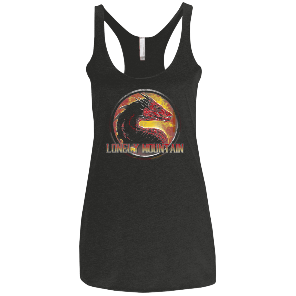 T-Shirts Vintage Black / X-Small Lonely Mountain Women's Triblend Racerback Tank