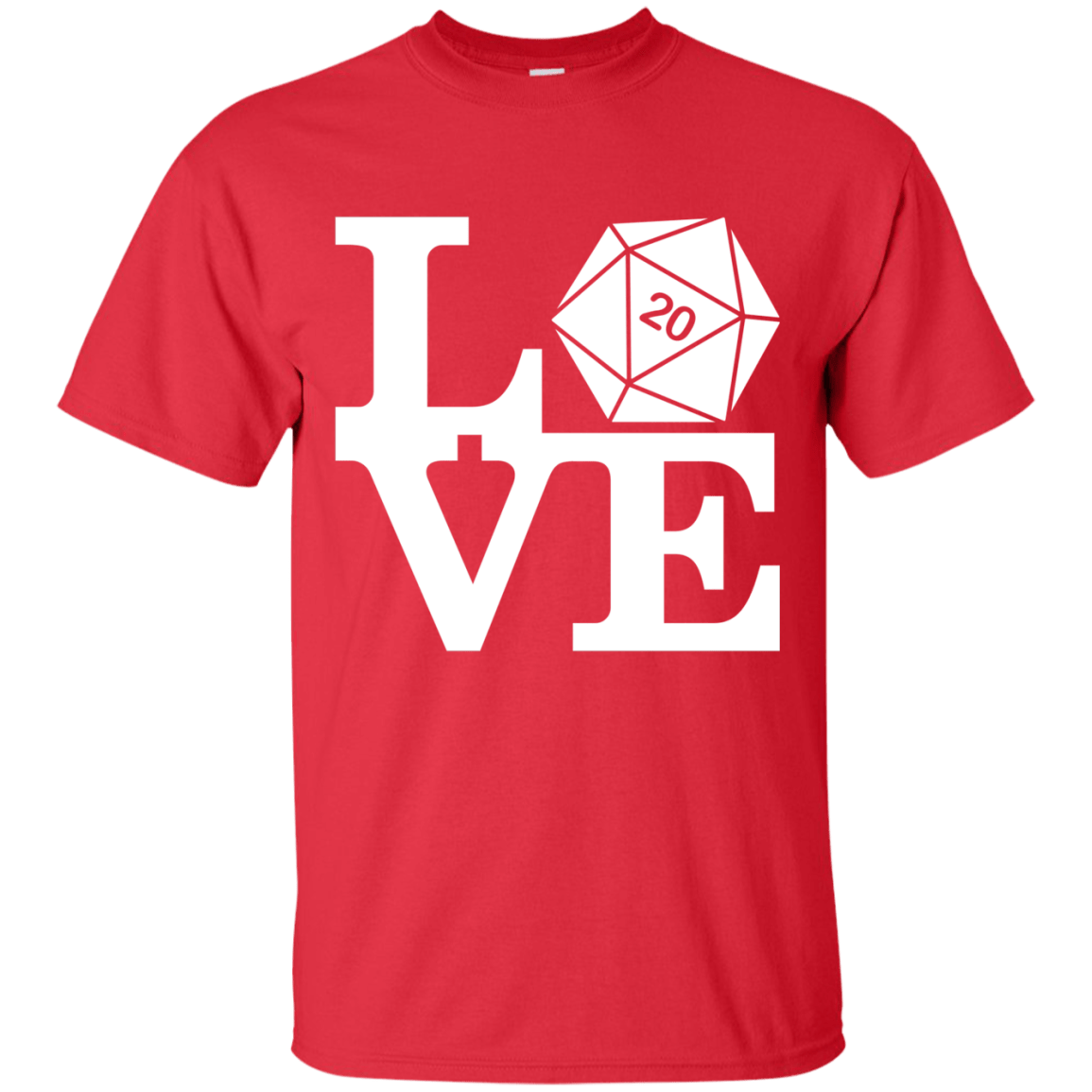 T-Shirts Red / Small Love D20 T-Shirt