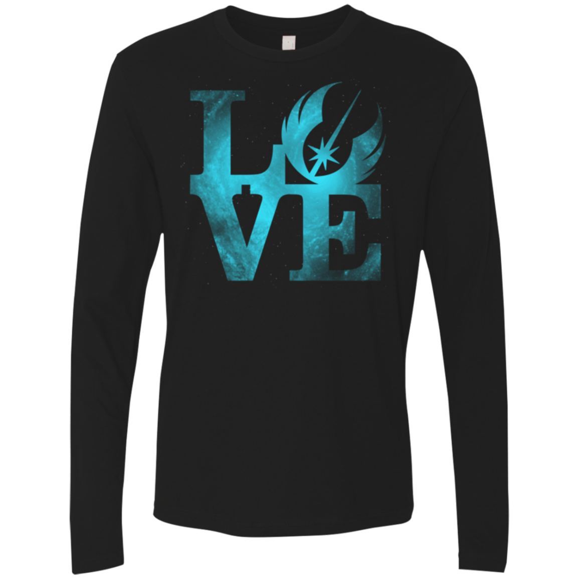 T-Shirts Black / Small LOVE Jedi Men's Premium Long Sleeve