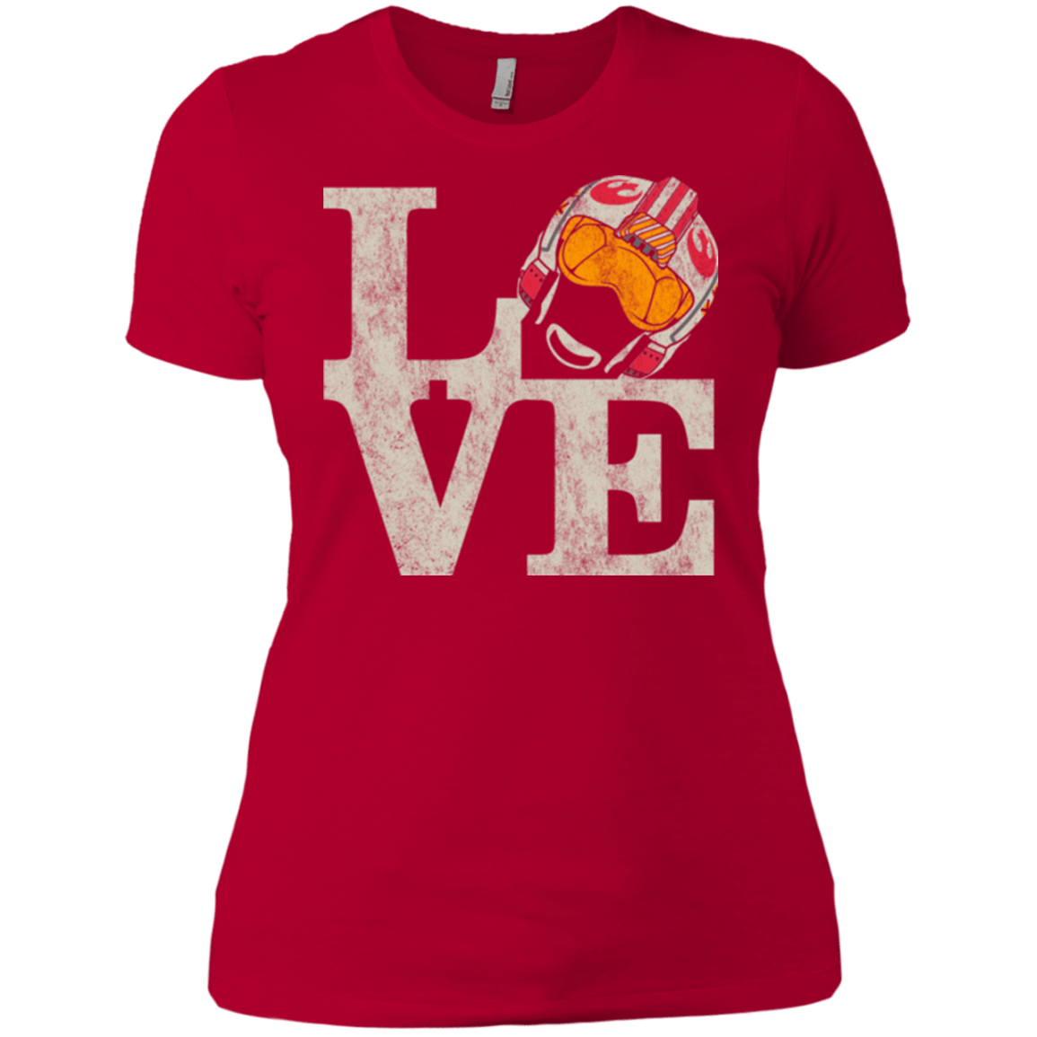 T-Shirts Red / X-Small LOVE Rebel Pilot Women's Premium T-Shirt