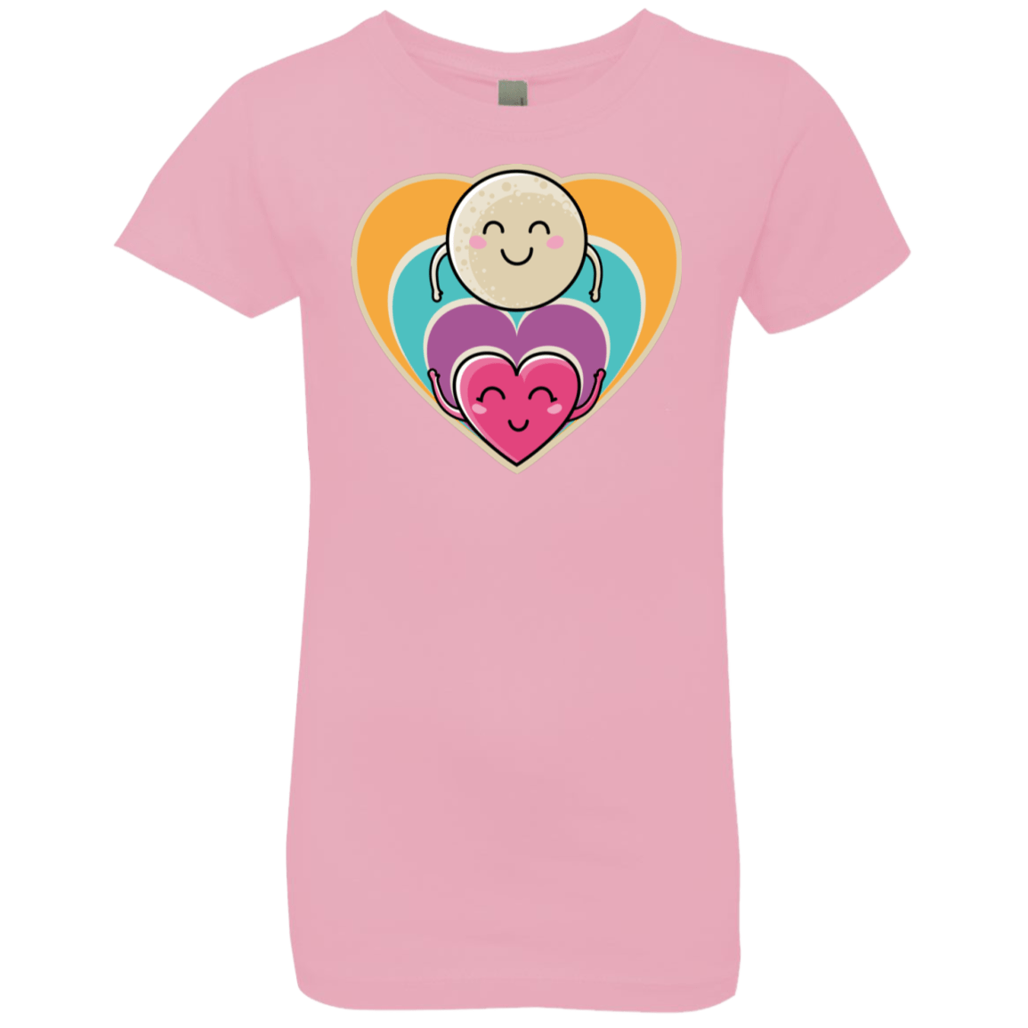 T-Shirts Light Pink / YXS Love to the Moon and Back Girls Premium T-Shirt