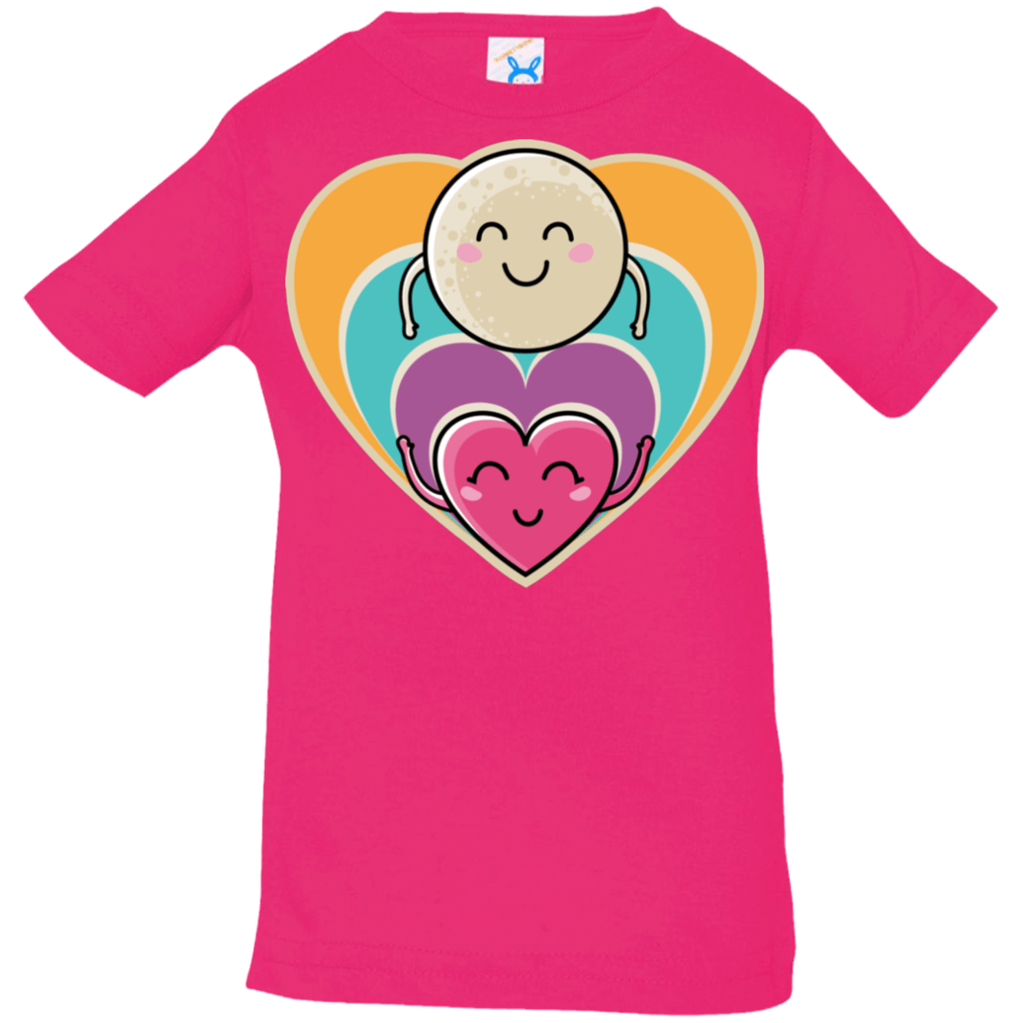 T-Shirts Hot Pink / 6 Months Love to the Moon and Back Infant Premium T-Shirt