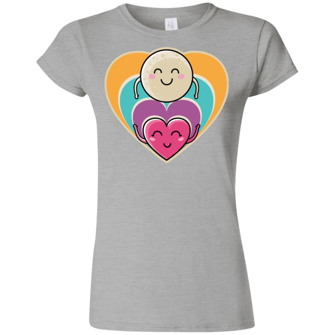 T-Shirts Sport Grey / S Love to the Moon and Back Junior Slimmer-Fit T-Shirt