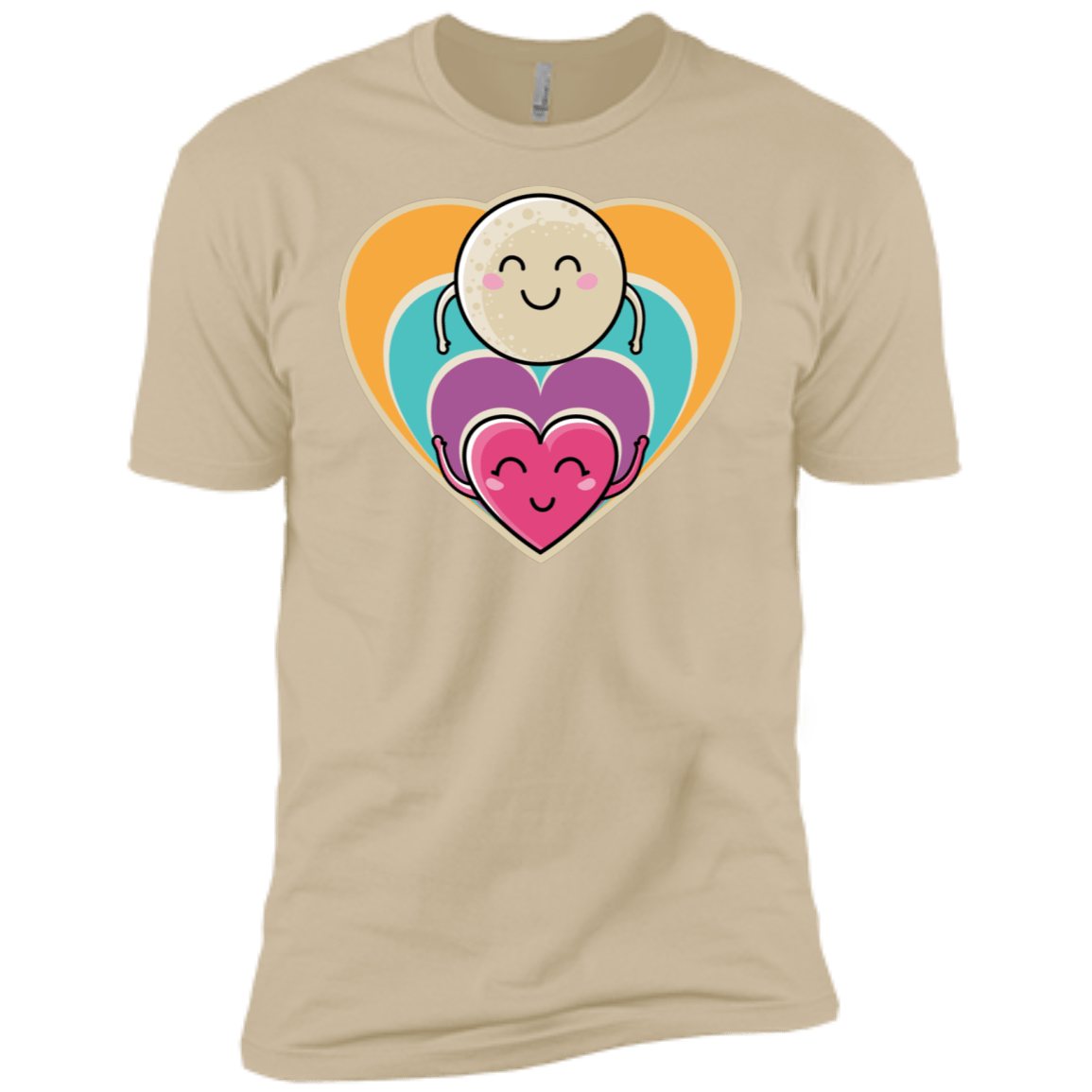 T-Shirts Sand / X-Small Love to the Moon and Back Men's Premium T-Shirt