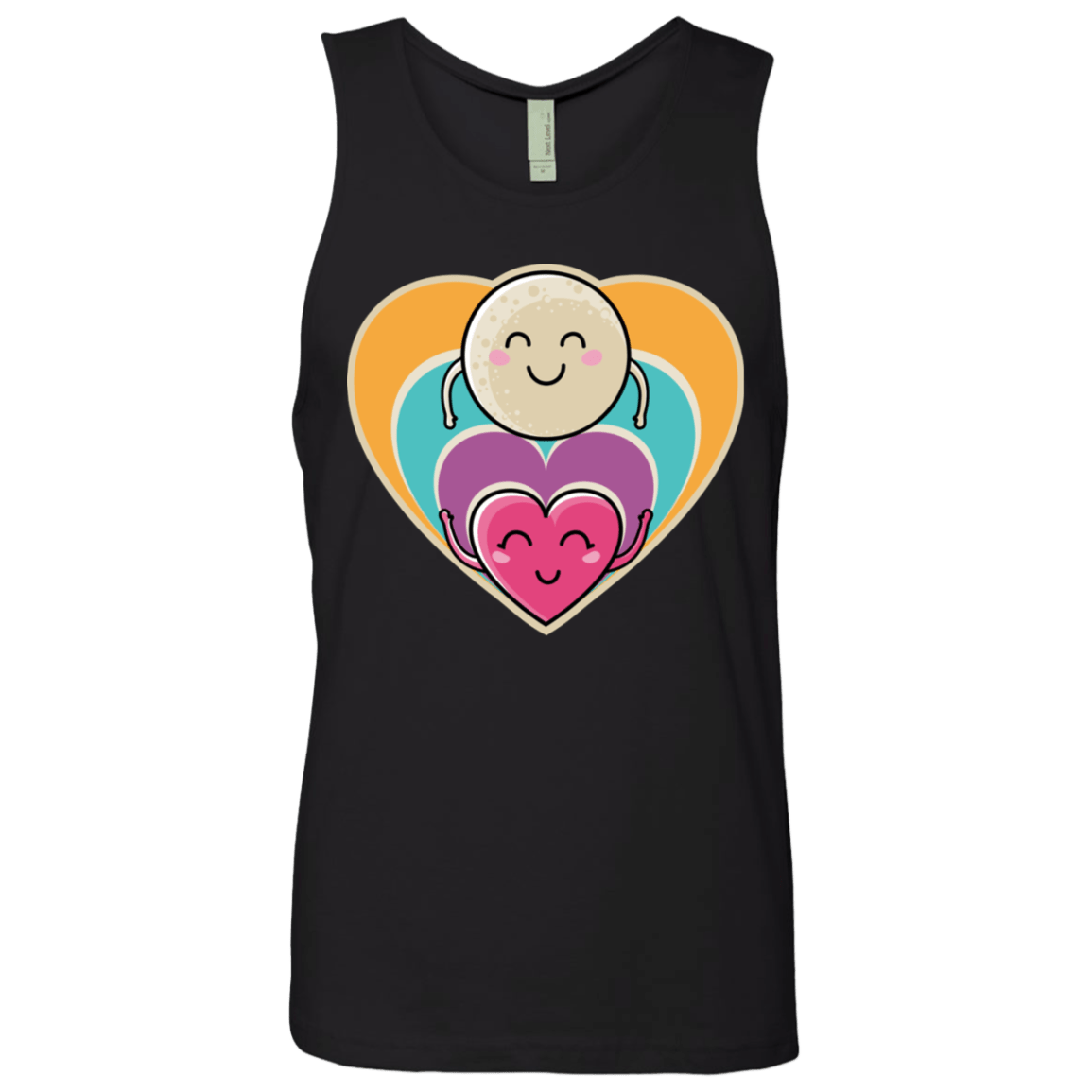 T-Shirts Black / S Love to the Moon and Back Men's Premium Tank Top