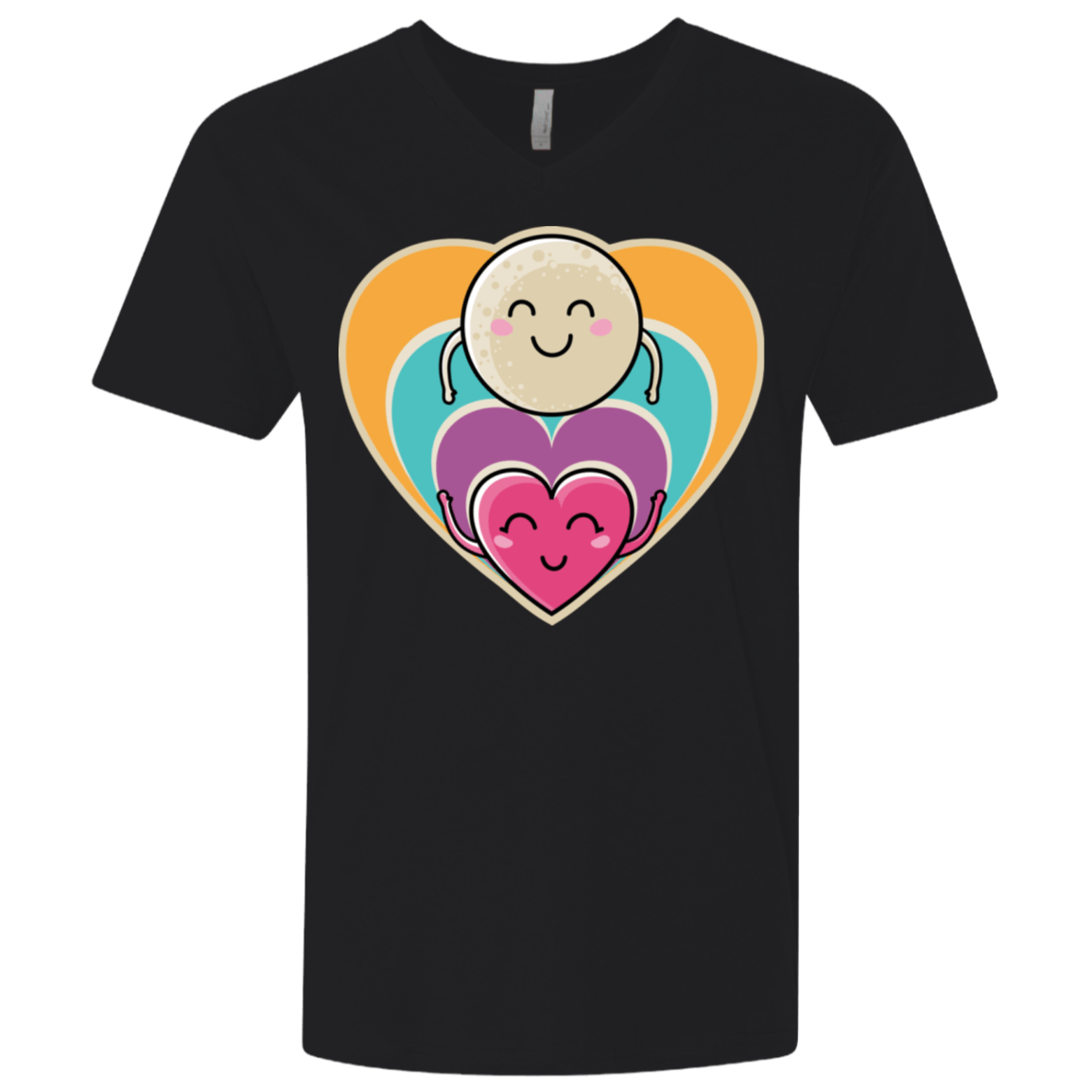 T-Shirts Black / X-Small Love to the Moon and Back Men's Premium V-Neck