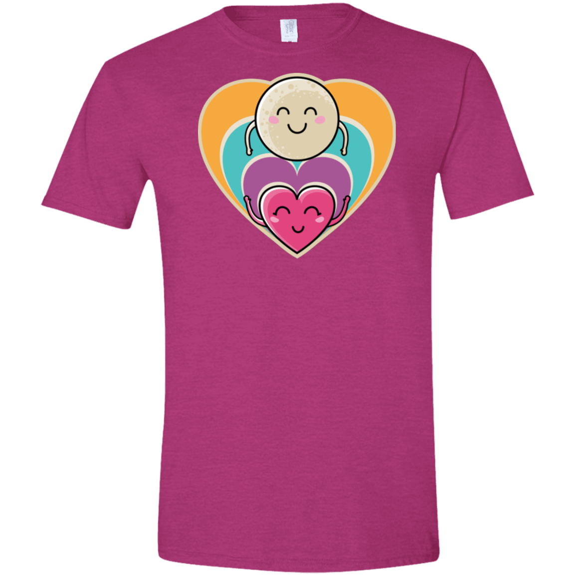 T-Shirts Antique Heliconia / S Love to the Moon and Back Men's Semi-Fitted Softstyle