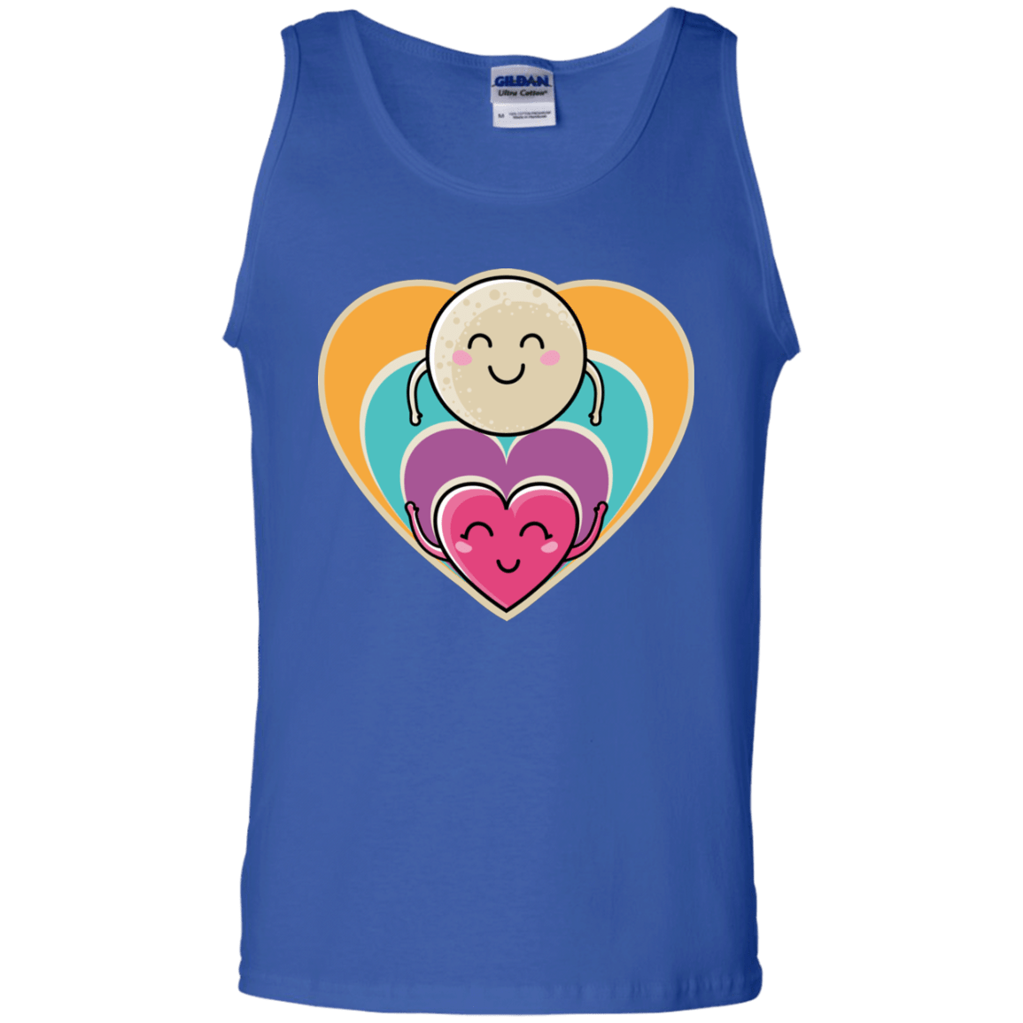 T-Shirts Royal / S Love to the Moon and Back Men's Tank Top