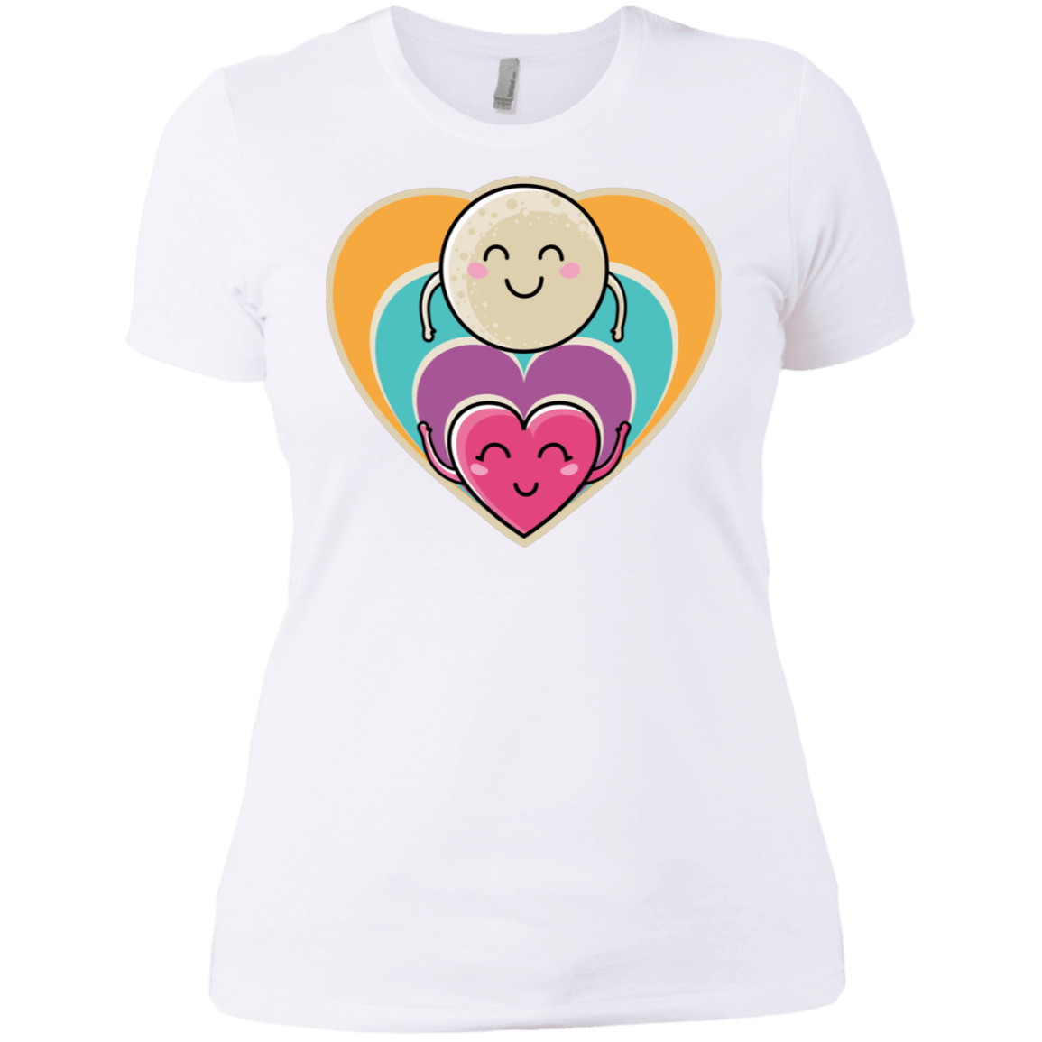 T-Shirts White / X-Small Love to the Moon and Back Women's Premium T-Shirt