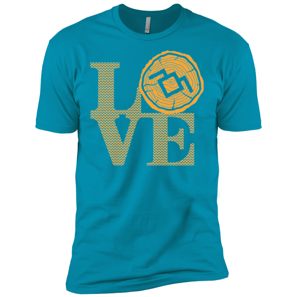 T-Shirts Turquoise / X-Small LOVE TWIN PEAKS Men's Premium T-Shirt