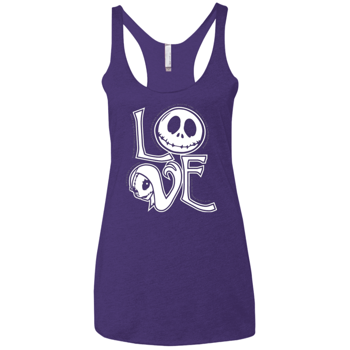 T-Shirts Purple / X-Small Love Women's Triblend Racerback Tank