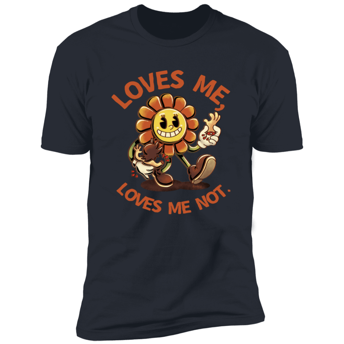 T-Shirts Indigo / S Loves Me, Loves Me Not Men's Premium T-Shirt