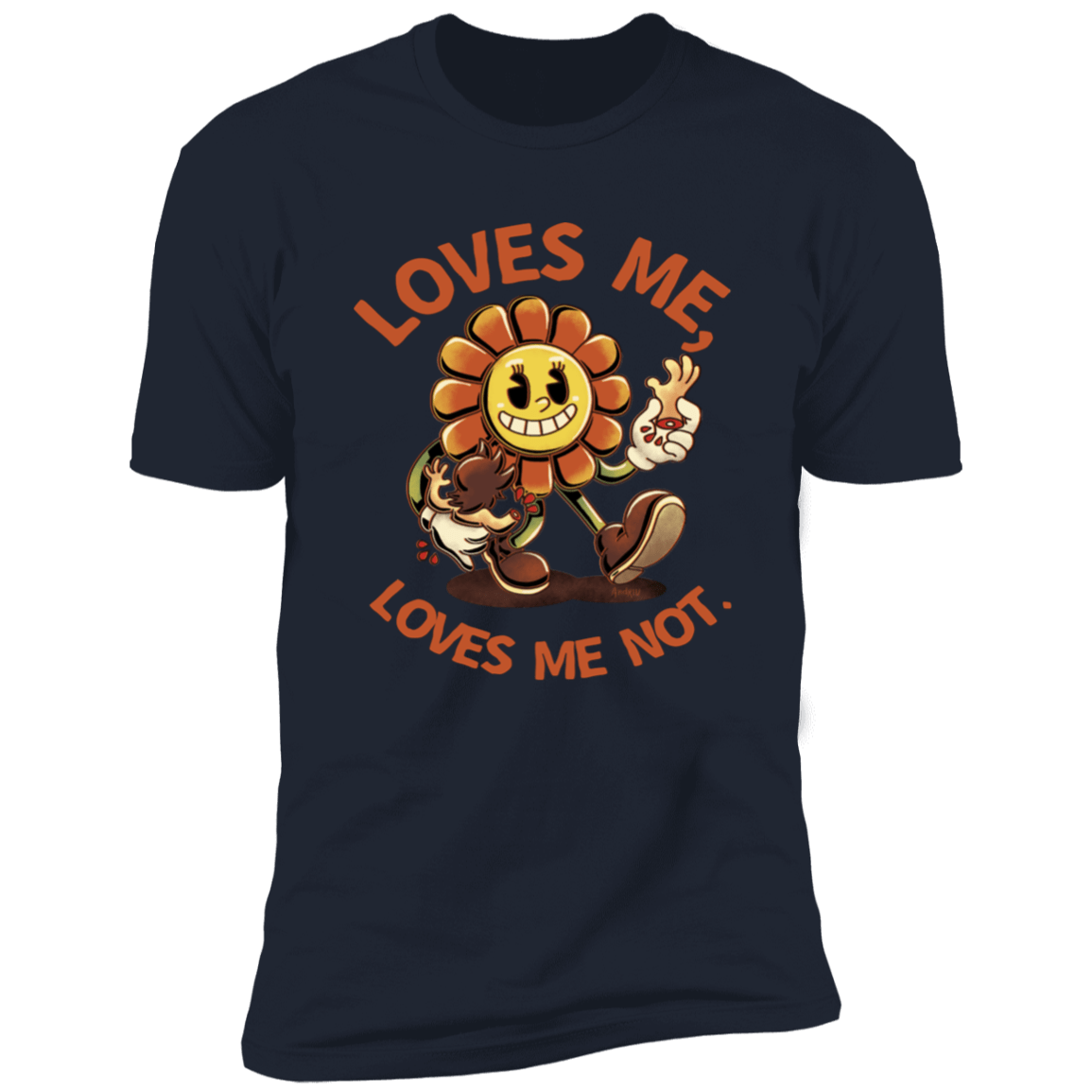 T-Shirts Midnight Navy / S Loves Me, Loves Me Not Men's Premium T-Shirt