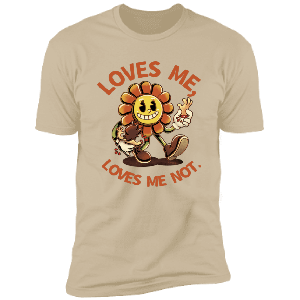 T-Shirts Sand / S Loves Me, Loves Me Not Men's Premium T-Shirt