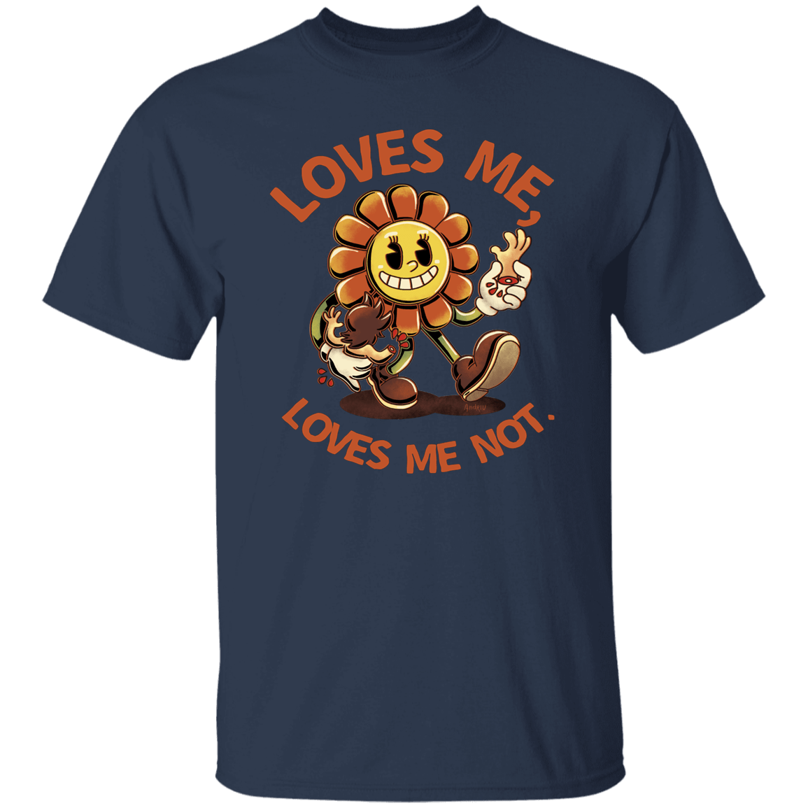 T-Shirts Navy / S Loves Me, Loves Me Not T-Shirt