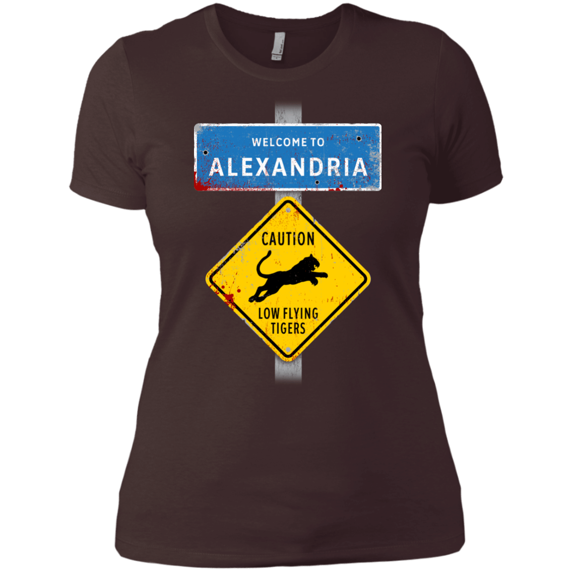 T-Shirts Dark Chocolate / X-Small Low Flying Tigers Women's Premium T-Shirt