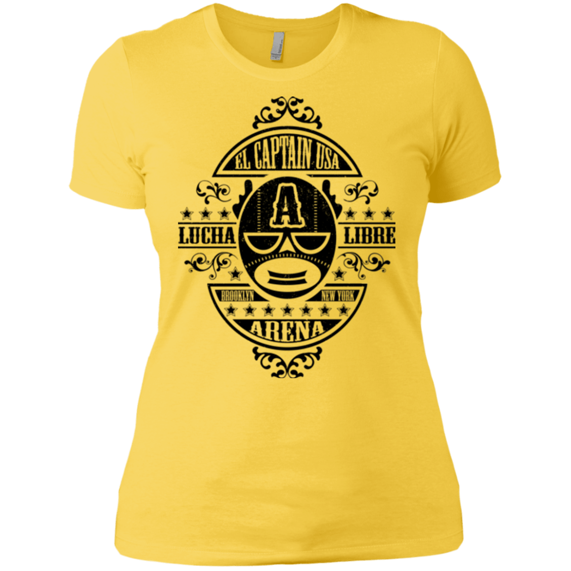 T-Shirts Vibrant Yellow / X-Small Lucha Captain Women's Premium T-Shirt